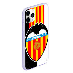 Чехол iPhone 11 Pro матовый FC VALENCIA ФК ВАЛЕНСИЯ, цвет: 3D-светло-сиреневый — фото 2