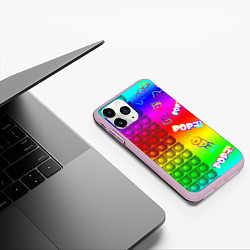 Чехол iPhone 11 Pro матовый POP it!, цвет: 3D-розовый — фото 2