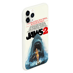 Чехол iPhone 11 Pro матовый Jaws 2, цвет: 3D-белый — фото 2