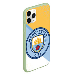 Чехол iPhone 11 Pro матовый MANCHESTER CITY МАНЧЕСТЕР, цвет: 3D-салатовый — фото 2