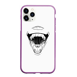 Чехол iPhone 11 Pro матовый Sukunas Laugh, цвет: 3D-фиолетовый