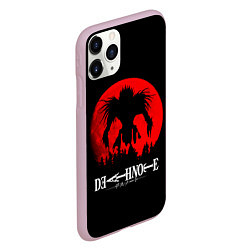 Чехол iPhone 11 Pro матовый Death Note Рюк в ночи, цвет: 3D-розовый — фото 2