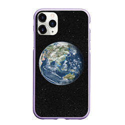 Чехол iPhone 11 Pro матовый ПланеТа ЗемЛя, цвет: 3D-светло-сиреневый