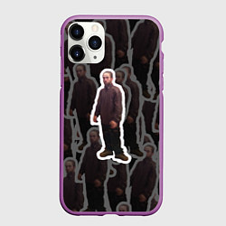Чехол iPhone 11 Pro матовый Роберт Паттинсон Мем, цвет: 3D-фиолетовый