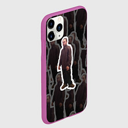 Чехол iPhone 11 Pro матовый Роберт Паттинсон Мем, цвет: 3D-фиолетовый — фото 2