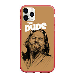 Чехол iPhone 11 Pro матовый The Big Lebowski Dude, цвет: 3D-красный