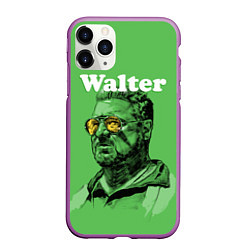 Чехол iPhone 11 Pro матовый Walter The Big Lebowski, цвет: 3D-фиолетовый