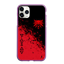 Чехол iPhone 11 Pro матовый THE WITCHER 3, цвет: 3D-фиолетовый