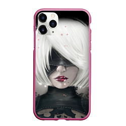 Чехол iPhone 11 Pro матовый YoRHa Nier Z, цвет: 3D-малиновый