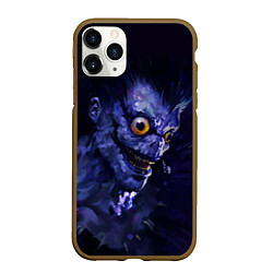 Чехол iPhone 11 Pro матовый Death Note персонаж Рюк, цвет: 3D-коричневый