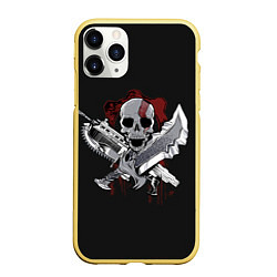 Чехол iPhone 11 Pro матовый Gears of war, цвет: 3D-желтый