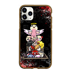 Чехол iPhone 11 Pro матовый The Binding of Isaac ИСААК, цвет: 3D-коричневый