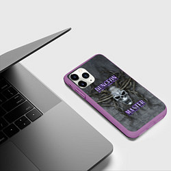 Чехол iPhone 11 Pro матовый DM Dungeon Master SKULL, цвет: 3D-фиолетовый — фото 2