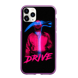 Чехол iPhone 11 Pro матовый DRIVE, цвет: 3D-фиолетовый