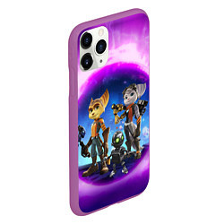 Чехол iPhone 11 Pro матовый Ratchet & Clank 2 Rift Apart, цвет: 3D-фиолетовый — фото 2