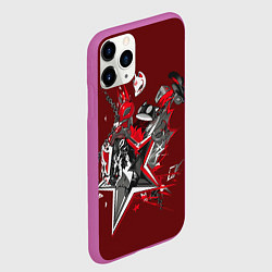 Чехол iPhone 11 Pro матовый Mask of Ren, цвет: 3D-фиолетовый — фото 2