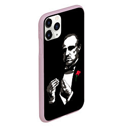 Чехол iPhone 11 Pro матовый Крёстный Отец The Godfather, цвет: 3D-розовый — фото 2