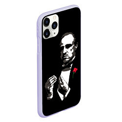 Чехол iPhone 11 Pro матовый Крёстный Отец The Godfather, цвет: 3D-светло-сиреневый — фото 2