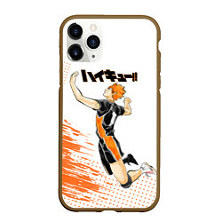 Чехол iPhone 11 Pro матовый Шоё Хината ВОЛЕЙБОЛ!!, цвет: 3D-коричневый