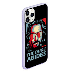 Чехол iPhone 11 Pro матовый The Dude Abides Лебовски, цвет: 3D-светло-сиреневый — фото 2