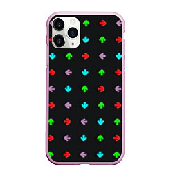 Чехол iPhone 11 Pro матовый Friday night funky arrows, цвет: 3D-розовый