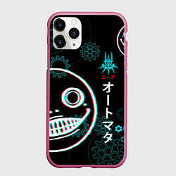 Чехол iPhone 11 Pro матовый Nier: Automata, цвет: 3D-малиновый
