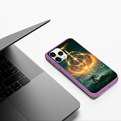 Чехол iPhone 11 Pro матовый Elden Ring key art, цвет: 3D-фиолетовый — фото 2