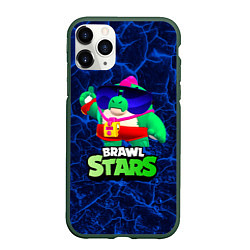 Чехол iPhone 11 Pro матовый Базз Buzz Brawl Stars, цвет: 3D-темно-зеленый