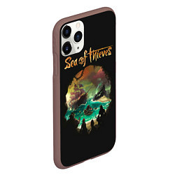 Чехол iPhone 11 Pro матовый Пещера черепа, цвет: 3D-коричневый — фото 2