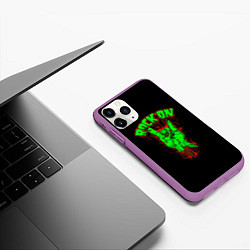 Чехол iPhone 11 Pro матовый RoCK On, цвет: 3D-фиолетовый — фото 2