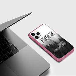 Чехол iPhone 11 Pro матовый ДУХ ЛЕСА ПОМНИ СВОИ КОРНИ, цвет: 3D-малиновый — фото 2