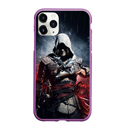 Чехол iPhone 11 Pro матовый Assassins Creed 4: Black Flag, цвет: 3D-фиолетовый