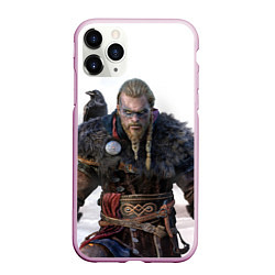 Чехол iPhone 11 Pro матовый Assassin?s Creed Вальгалла, цвет: 3D-розовый