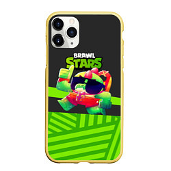 Чехол iPhone 11 Pro матовый Плохиш Базз Buzz Brawl Stars, цвет: 3D-желтый