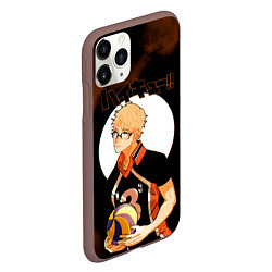 Чехол iPhone 11 Pro матовый Кей Цукишима Haikyuu!!, цвет: 3D-коричневый — фото 2