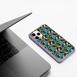 Чехол iPhone 11 Pro матовый Сноуборд, цвет: 3D-светло-сиреневый — фото 2