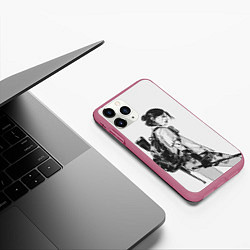 Чехол iPhone 11 Pro матовый BW Elly, цвет: 3D-малиновый — фото 2