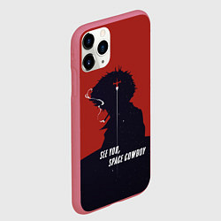 Чехол iPhone 11 Pro матовый Cowboy Bebop - Spike, цвет: 3D-малиновый — фото 2
