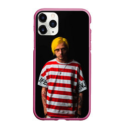 Чехол iPhone 11 Pro матовый Андрей Федорович, цвет: 3D-малиновый