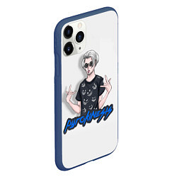 Чехол iPhone 11 Pro матовый Pyrokinesis Star, цвет: 3D-тёмно-синий — фото 2