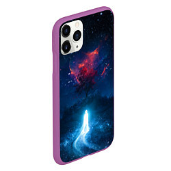 Чехол iPhone 11 Pro матовый Душа идущая в космос Soul space Z, цвет: 3D-фиолетовый — фото 2