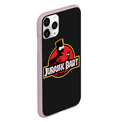 Чехол iPhone 11 Pro матовый Jurassic Bart, цвет: 3D-розовый — фото 2