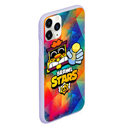 Чехол iPhone 11 Pro матовый Грифф Griff Brawl Stars, цвет: 3D-светло-сиреневый — фото 2