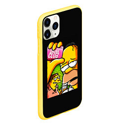 Чехол iPhone 11 Pro матовый Drunk club, цвет: 3D-желтый — фото 2
