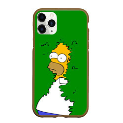 Чехол iPhone 11 Pro матовый Мем с Гомером, цвет: 3D-коричневый