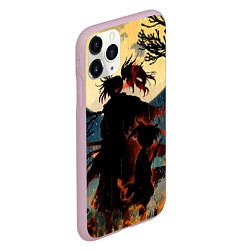 Чехол iPhone 11 Pro матовый Дороро Dororo, цвет: 3D-розовый — фото 2