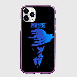 Чехол iPhone 11 Pro матовый Манки Д Луффи One Piece, цвет: 3D-фиолетовый