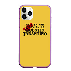 Чехол iPhone 11 Pro матовый Quentin Tarantino, цвет: 3D-фиолетовый