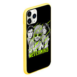 Чехол iPhone 11 Pro матовый Nevermind, цвет: 3D-желтый — фото 2