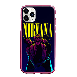 Чехол iPhone 11 Pro матовый Nirvana Neon, цвет: 3D-малиновый